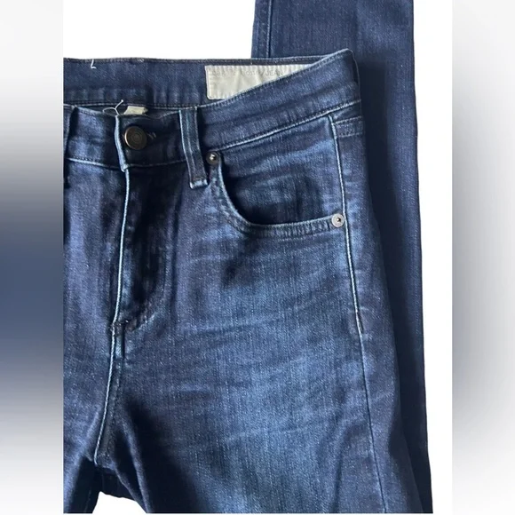 Rag & Bone 10 Inch Skinny Jeans Dark Wash Stretch Size 24 MSRP $195 - Picture 6 of 15
